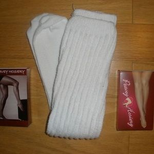 NEW HOOTERS UNIFORM HOSE SUNTAN & XL LENGTH SOCKS
